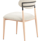 Zuo Equinox Armless Dining Chair (Set of 2) Oyster Gray & Natural