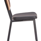 Zuo Ardenne Dining Chair (Set of 4) Black & Brown