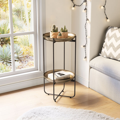 Zuo Bronson Accent Table Bronze