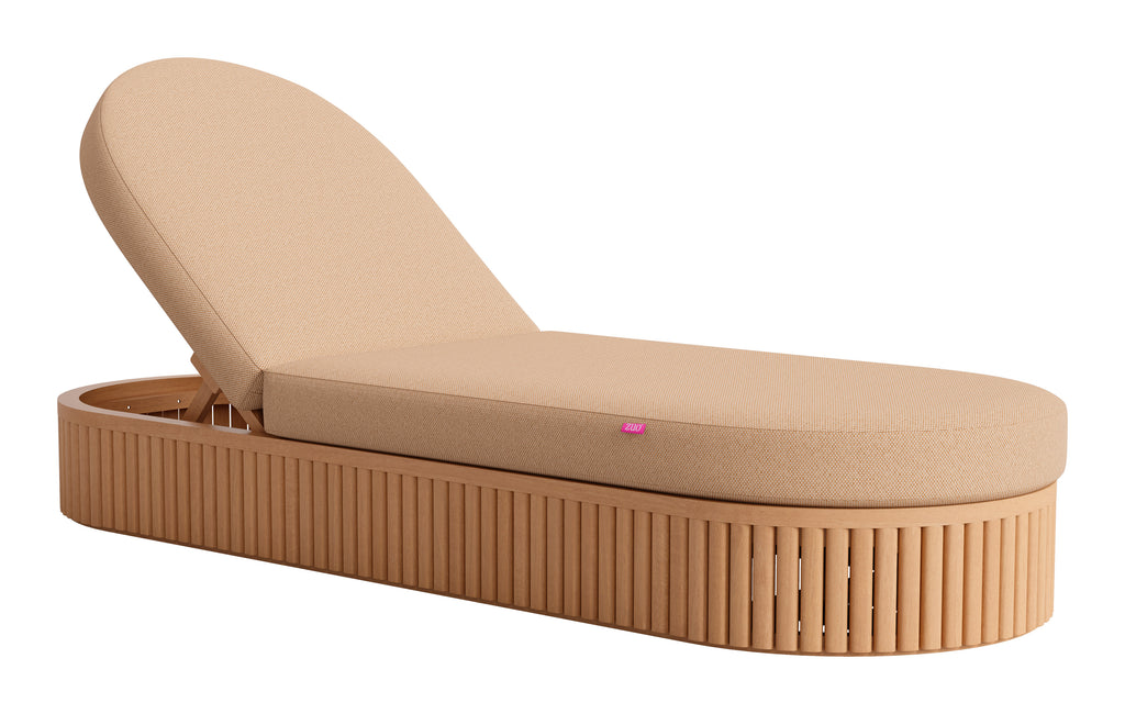 Zuo Sakina Chaise Lounge Brown