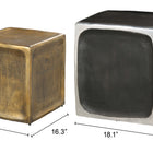 Zuo Brics Side Table Set (2-Piece) Multicolor