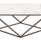 Zuo Tintern Coffee Table White & Antique Bronze