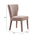 Zuo Peridot Dining Chair Taupe