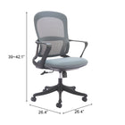 Zuo Delo Office Chair Gray