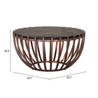 Zuo Kafig Coffee Table Bronze