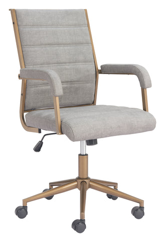Zuo Auction Office Chair Gray