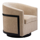 Zuo Hanko Swivel Chair Golden Beige