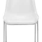 Zuo Magnus Dining Chair (Set of 2) White & Silver