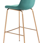 Zuo Tony Barstool Green & Gold