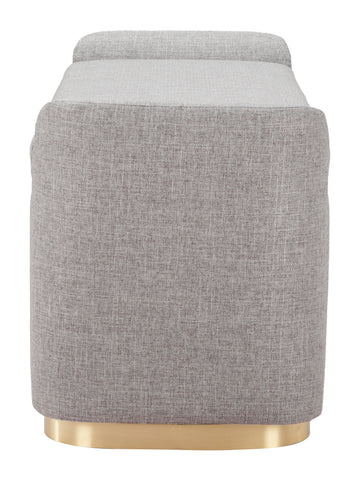 Zuo Dobo Storage Bench Gray