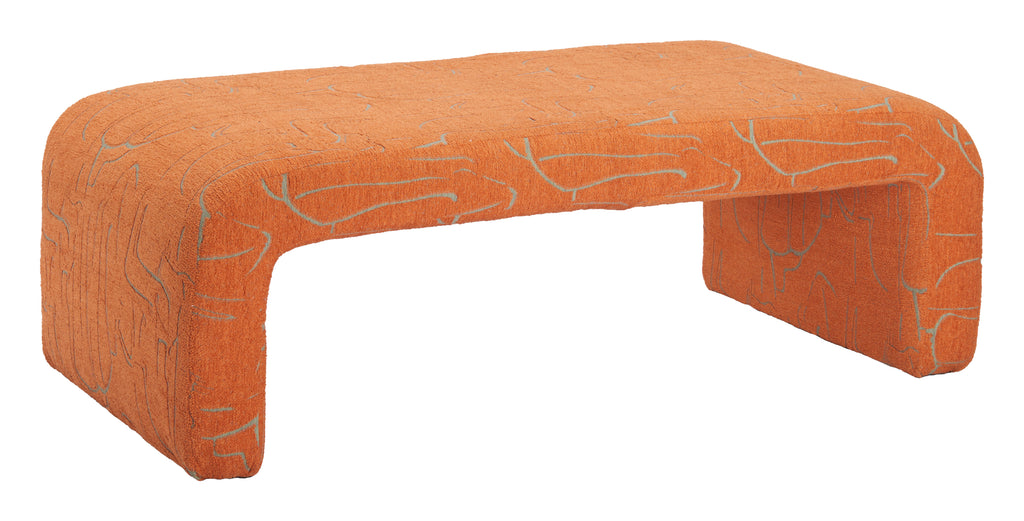 Zuo Nendo Bench Abstract Orange