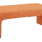 Zuo Nendo Bench Abstract Orange