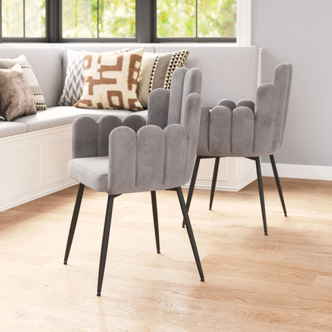 Zuo Noosa Dining Chair (Set of 2) Gray