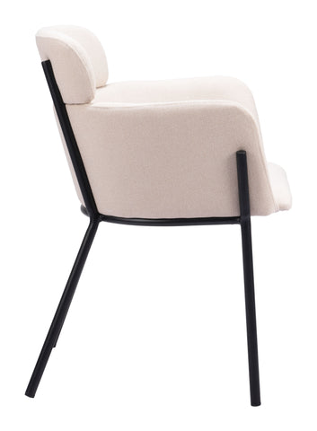 Zuo Bremor Dining Chair (Set of 2) Beige