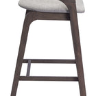 Zuo Troy Barstool (Set of 2) Dove Gray & Espresso