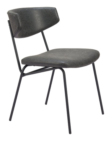 Zuo Charon Dining Chair (Set of 2) Vintage Black