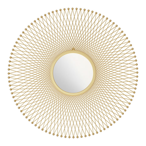 Zuo Glow Round Mirror Gold