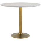 Zuo Fullerton Dining Table White & Gold