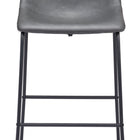 Zuo Smart Barstool (Set of 2) Charcoal