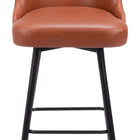 Zuo Keppel Swivel Barstool Brown