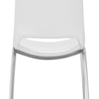 Zuo Ace Dining Chair (Set of 2) White & Silver