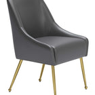 Zuo Maxine Dining Chair Gray & Gold
