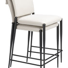 Zuo Freesia Counter Stool (Set of 2) White