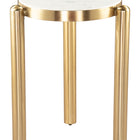 Zuo Noan Side Table White & Gold