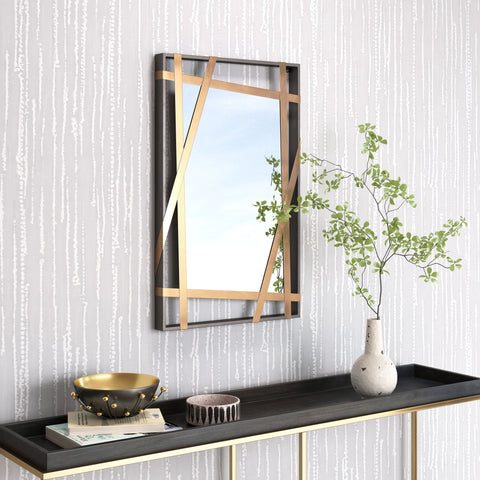 Zuo Tolix Mirror Antique Gold & Black