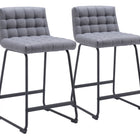 Zuo Pago Counter Stool (Set of 2) Gray