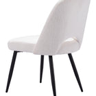 Zuo Teddy Dining Chair (Set of 2) Ivory