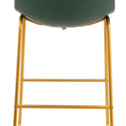 Zuo Augusta Barstool (Set of 2) Green & Gold