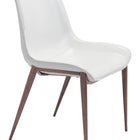 Zuo Magnus Dining Chair (Set of 2) White & Walnut