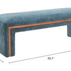 Zuo Scatola Bench Blue