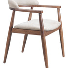Zuo Goka Dining Chair Beige & Walnut