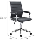 Zuo Liderato Office Chair Black