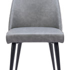 Zuo Silloth Armless Dining Chair (Set of 2) Gray