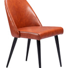 Zuo Silloth Armless Dining Chair (Set of 2) Brown