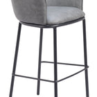 Zuo Garston Barstool Gray