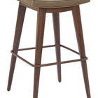 Zuo Divat Barstool (Set of 2) Taupe & Walnut