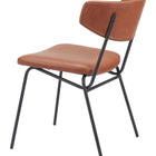 Zuo Charon Dining Chair (Set of 2) Vintage Brown