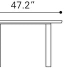 Zuo Atlas Console Table White & Silver