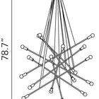 Zuo Belief Ceiling Lamp Chrome