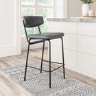 Zuo Charon Counter Stool (Set of 2) Vintage Black