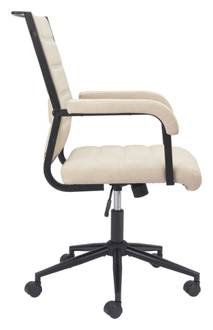 Zuo Auction Office Chair Beige