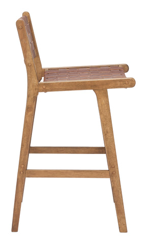 Zuo Feder Barstool (Set of 2) Brown