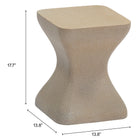 Zuo Mura Side Table Taupe