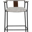 Zuo Couva Counter Stool (Set of 2) Gray Tweed