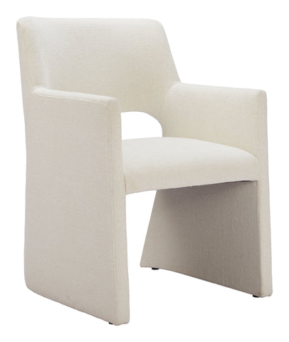 Zuo Minet Dining Chair Linen White