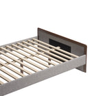 Zuo Somune Queen Bed Gray & Walnut